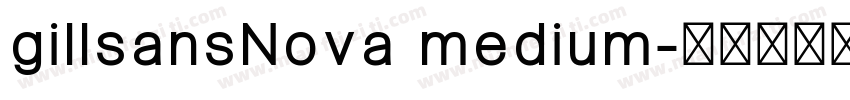 gillsansNova medium字体转换